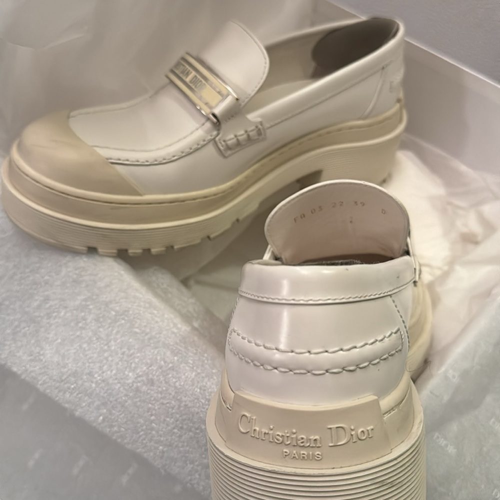 DIOR Christian Dior loafers sz 39 white $1.250 - Picture 5 of 9